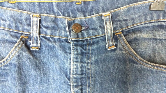 Levis orange tab blue high waisted zipper fly den… - image 4