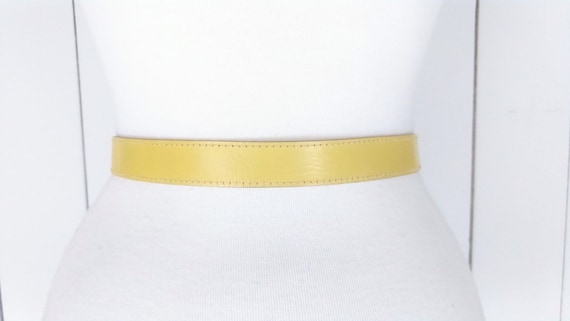 Vintage yellow Mackie leather saddle bridle belt/… - image 3