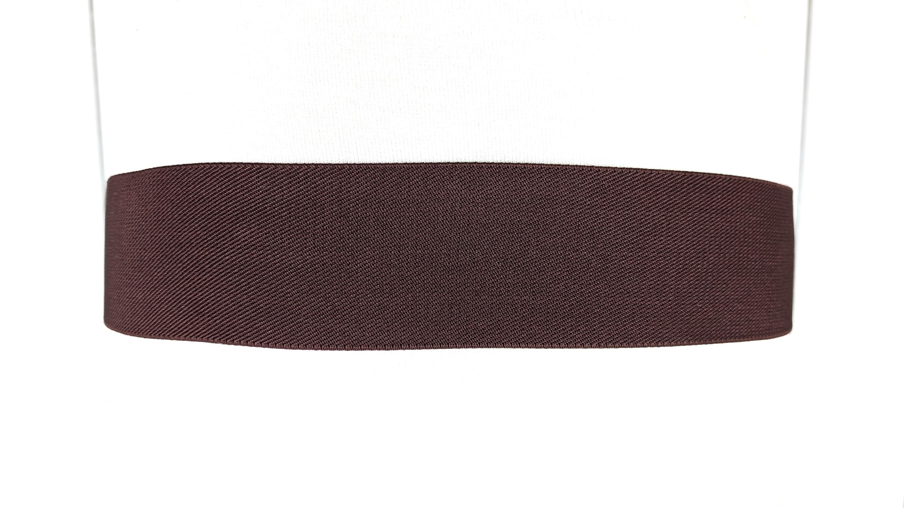 90s brown wide stretch faux leather braided belt Vintage 90s Brown Leather Belt: Braided Rectangular Design  main image 4