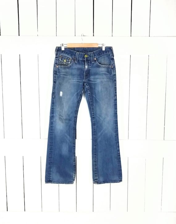 True Religion ダメージ加工デニム 34 TRUE RELIGION トゥルー