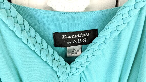 Essentials by ABS light blue stretch jersey sleev… - image 3