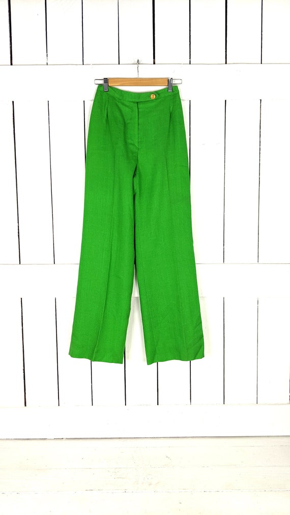 Vintage Evan Picone green slacks womens high waist