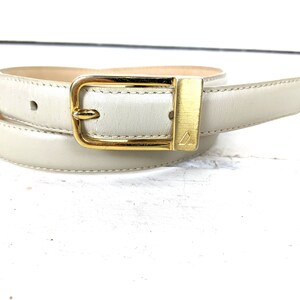 Vintage Liz Claiborne skinny leather belt image 2