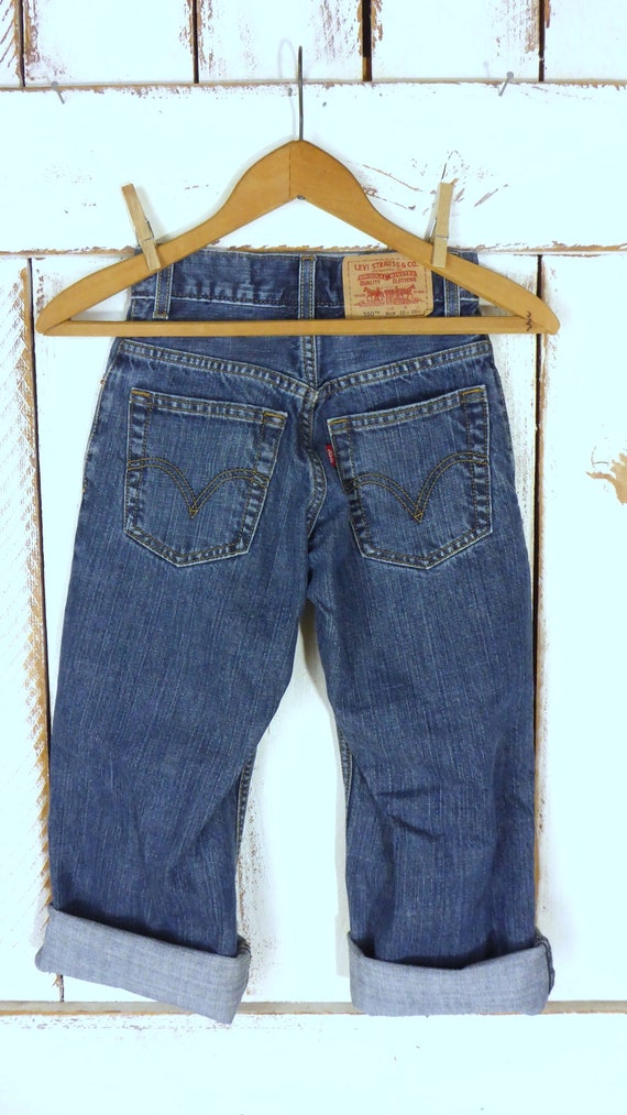 Kids/childrens 550 Levis relaxed fit blue denim j… - image 6