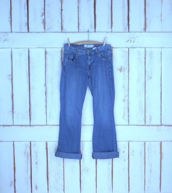 Vintage 515 boot cut blue Levis denim jeans/light… - image 2