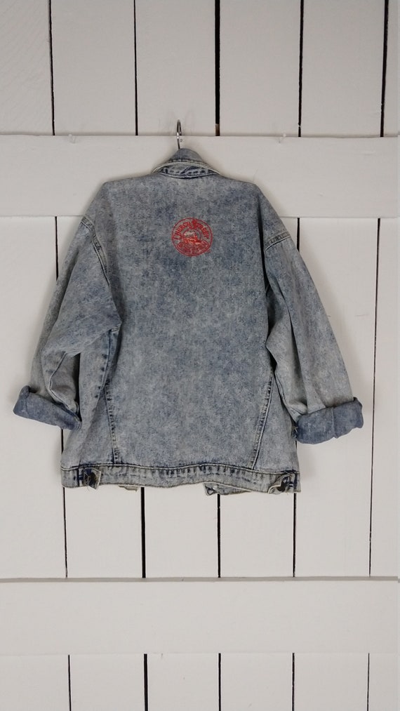 Vintage kids childrens acid wash cotton jean deni… - image 3