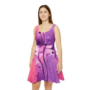Vibrant Floral Women&#39;s Skater Dress