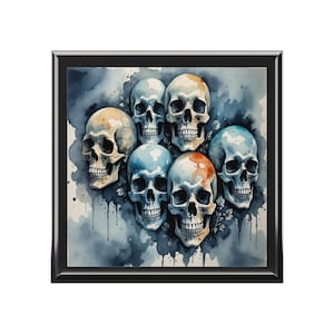 Artistic Skull Jewelry Box