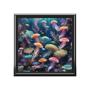 Colorful Jellyfish Jewelry Box