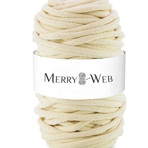 MerryWeb Corda in Cotone Naturale Dorato 9mm, 100 metri – Corda intrecciata in cotone, cotone riciclato
