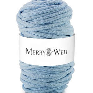 MerryWeb Corda in Cotone Blu 9mm, 100 metri – Corda intrecciata in cotone, cotone riciclato