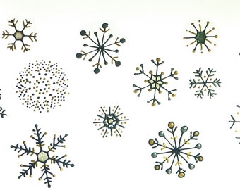 Snowflakes window clings sun catcher