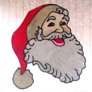 Santa window cling sun catcher decal sticker