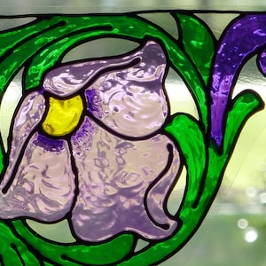 Corner flower window clings
