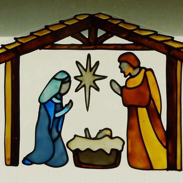 Crèche de Noël et sainte famille