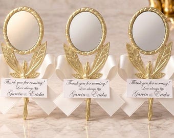 Personalized Mirror Wedding Favor, Fairy Magnet Favors, Bridal Shower Favor, Guest Keepsake