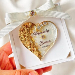 Gepersonaliseerde gouden hart sleutelhanger bruiloft gunsten: elegante souvenirs, bulk huwelijkscadeaus
