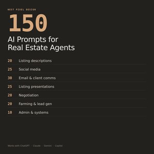 150 ChatGPT Prompts for Real Estate Agents, Realtor AI Prompt Pack, Listing Descriptions Social Media Email Scripts, Instant PDF