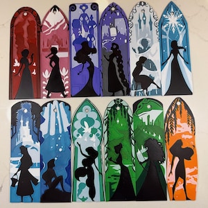Disney Princess Inspired Bookmarks - 3D Printed
