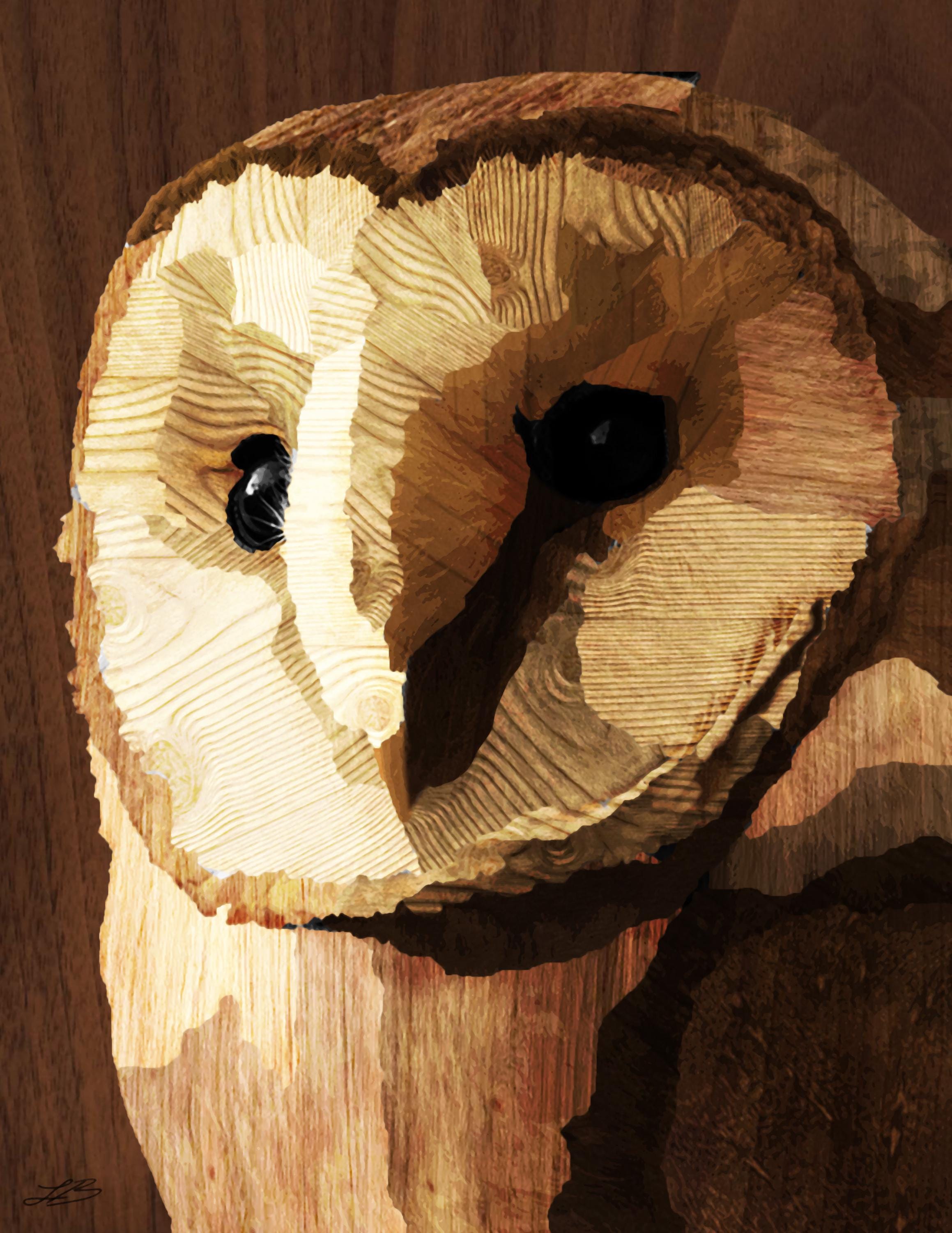 Wooden Owl