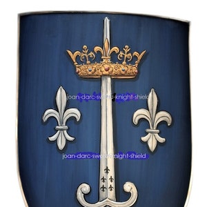 Templar Shield, Crusader Knight Shield - Hand Painted Heater Shield