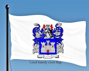 SALE -Loud Family Coat of Arms, Keating Irish Family Crest