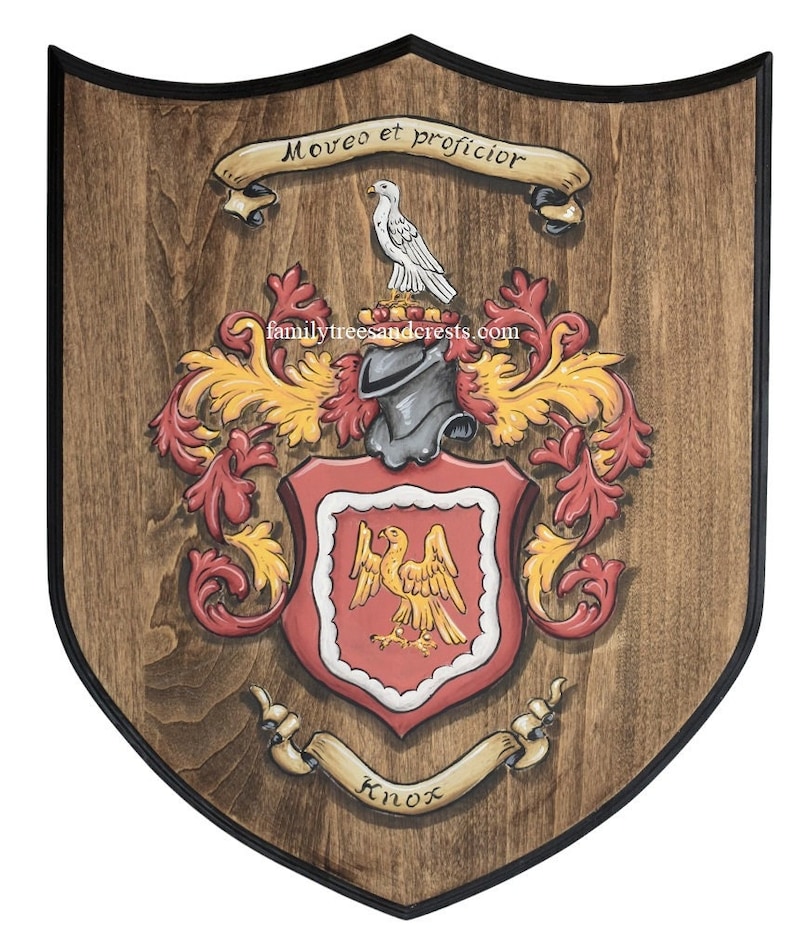 Curated visual reference: Gallery Detail: Custom Family Crest Plaque Coat Of Arms Wall Plaque Wood