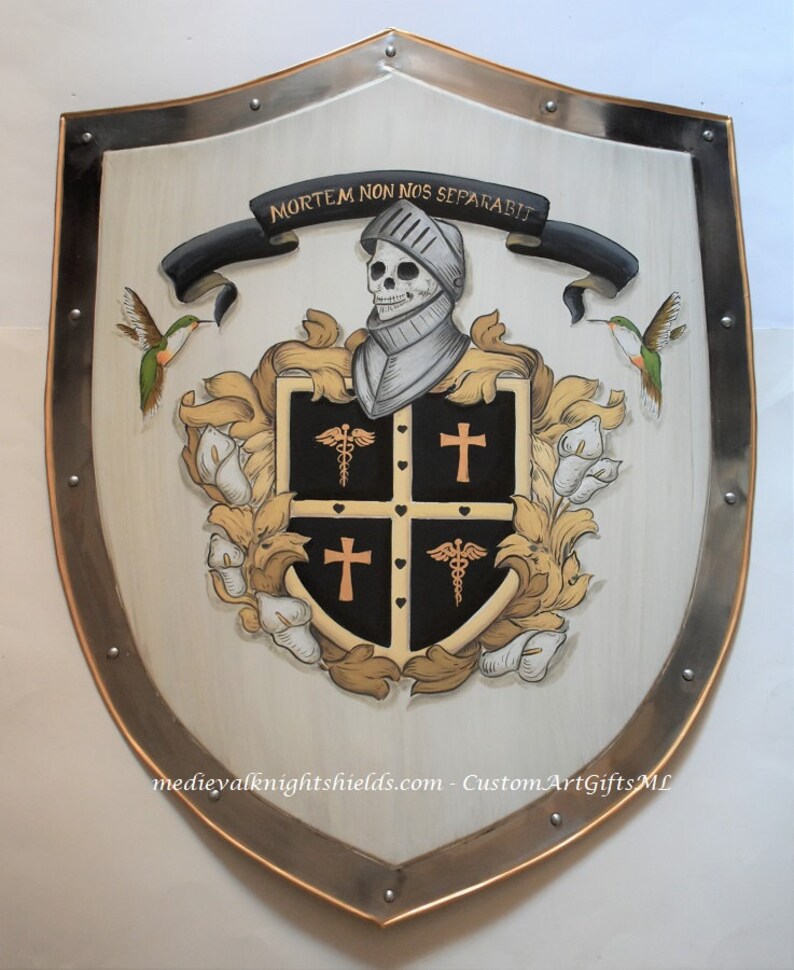 Novelty Coat of Arms Shields Custom Family Crest Paintings Etsy