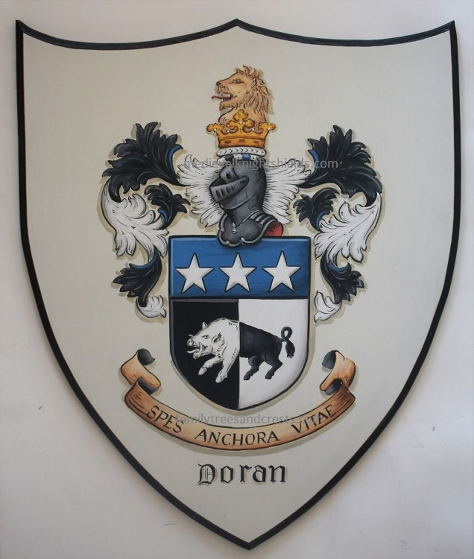 Family Crest Coat of Arms Wall Plaque 12 X 14inch Family Etsy