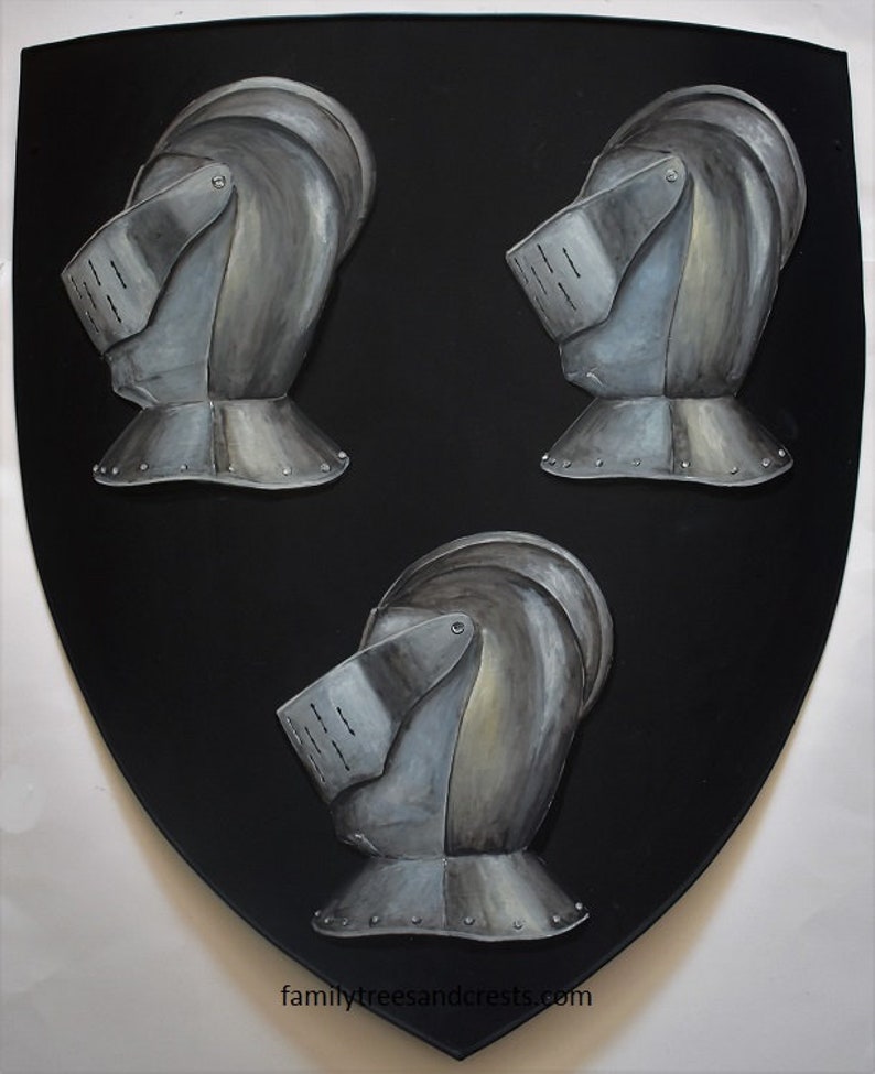 Custom Coat of Arms shield hand metal knight shield Etsy