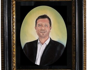 Peinture de portrait miniature personnalisée