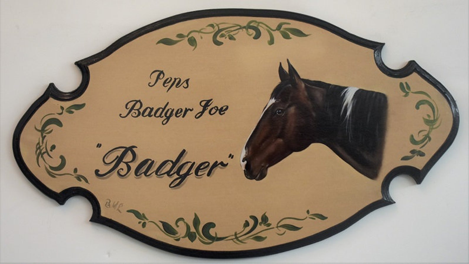 Custom Horse Stall Sign Stall Name Signs W. Horse Portrait Etsy