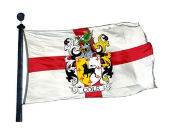 Custom Family Crest National Flag – Personalized Coat of Arms Banner