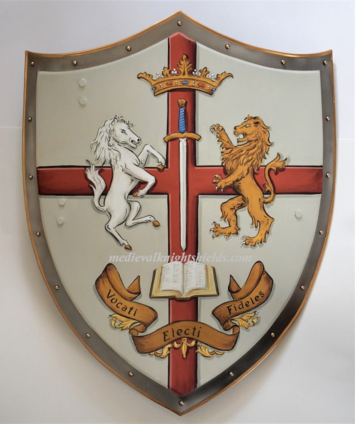 Medieval Shield Family Crest Coat of Arms Shield Metal | Etsy