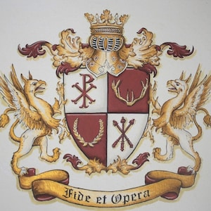 Novelty Wedding Gift Ideas, Fantasy Family Crest Coat of Arms Paintings