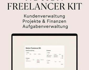 Notion Business Hub (DE) – クライアント管理、プロジェクト、財務、タスク |フリーランサーテンプレートデジタル