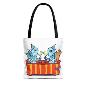 Lustige Angel-Cocktail-Einkaufstasche, perfekt für Strandausflüge, Sommerpartys, Angelliebhaber, Geschenk für Angler, umweltfreundliches Einkaufen
