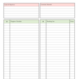 Organize Your Homeschool Year - Year Round Homeschool Planner - Goals ...