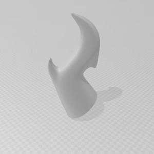 Digital 3D Model for impossible horn, cosplay horn stl file, 3D printed file