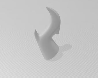 Digital 3D Model for impossible horn, cosplay horn stl file, 3D printed file