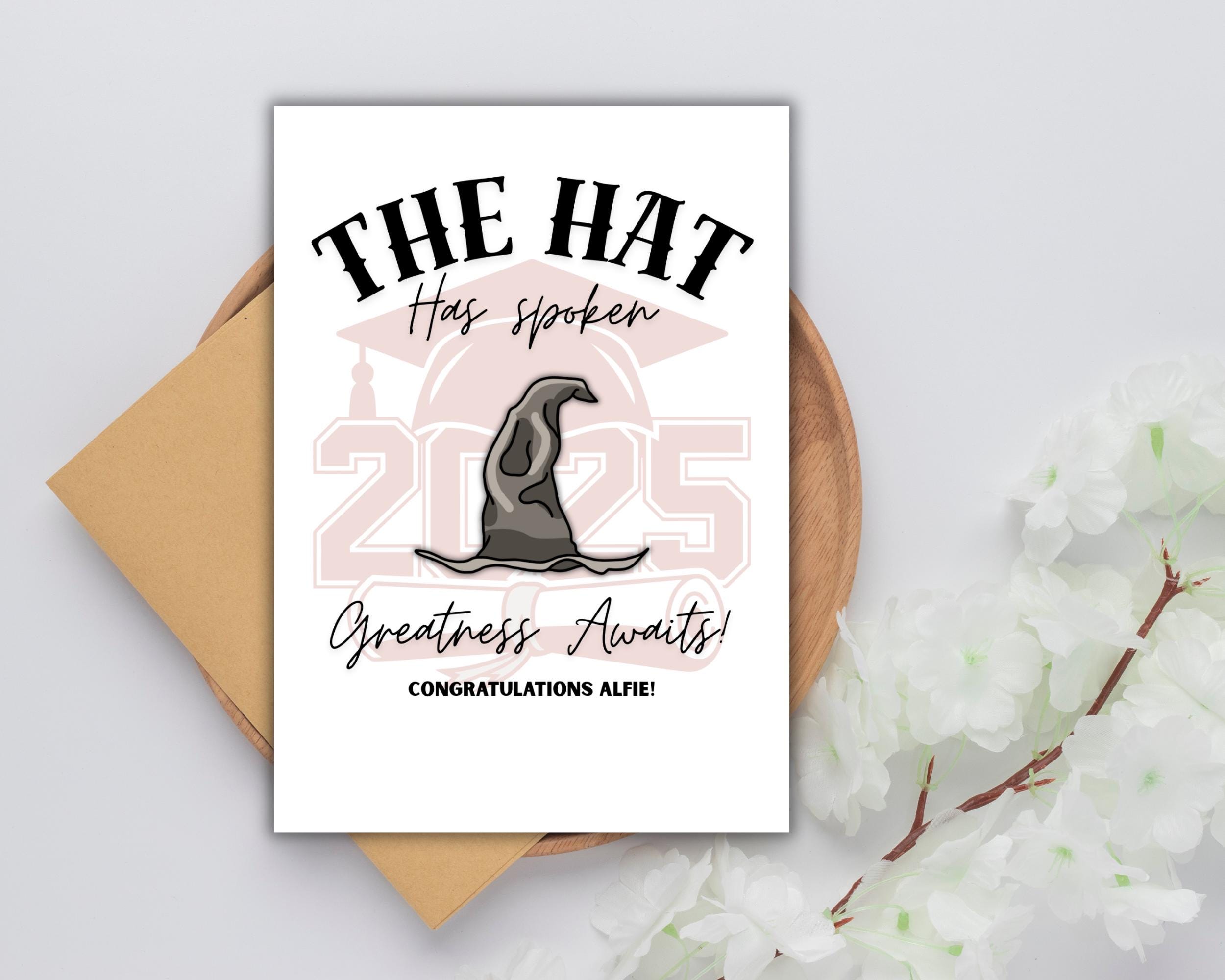Harry Potter Graduation Invitation - “the Hat Has Spoken” | 2025 ...
