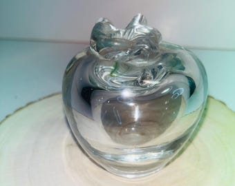 Vintage kunstglas helder presse-papier