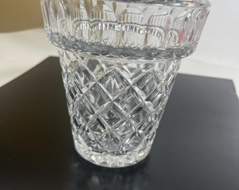 Maceta de cristal de plomo tallado con diamante Marquis de Waterford