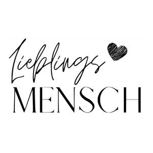 Lieblingsmensch SVG - Handgeschriebenes Typografie Design