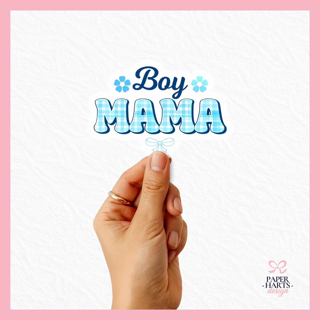 Boy Mama Vinyl Decal | Mom of Boys Sticker, Glossy or Holographic Vinyl ...
