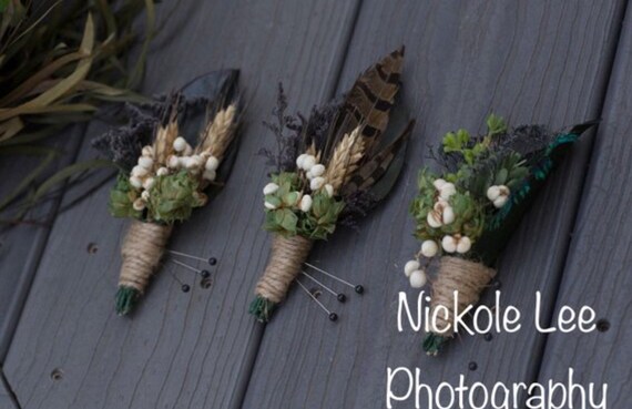 Custom order boutonnières packages