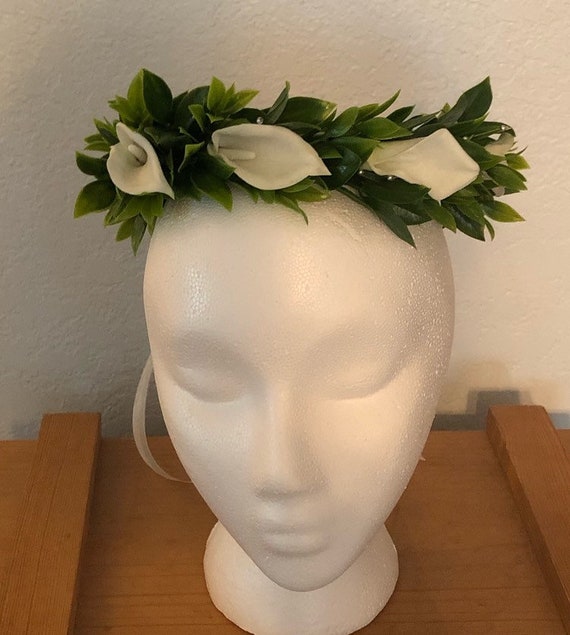 Real touch calla lilly halo wreath