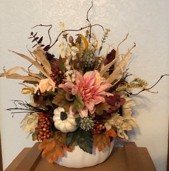 White Pumpkin Centerpiece