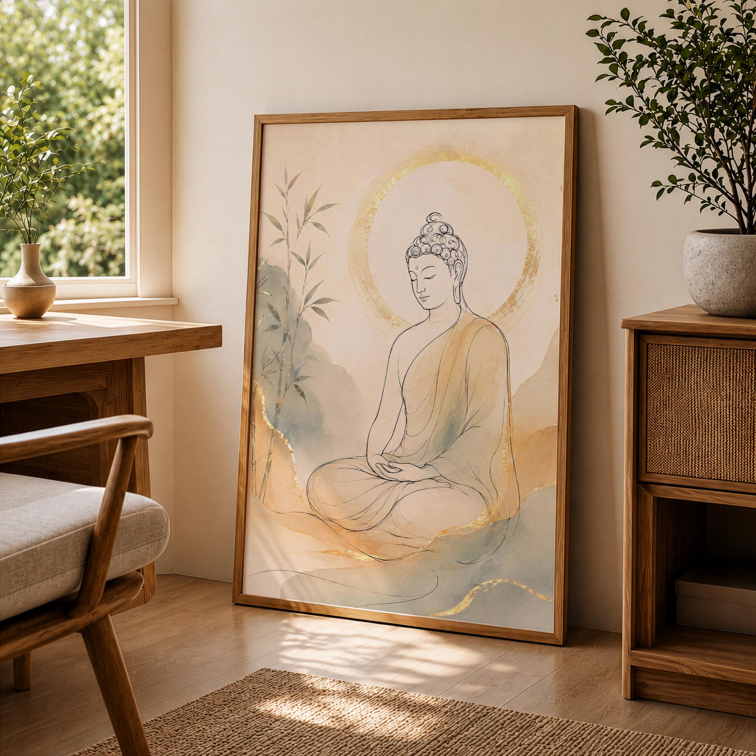 Buddha Wall Art Horizontal - Etsy