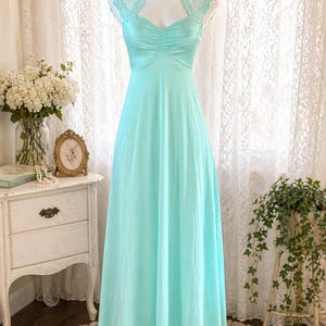 knee length dresses for ladies Taj Aqua V-Neck Maxi Dress main image 1